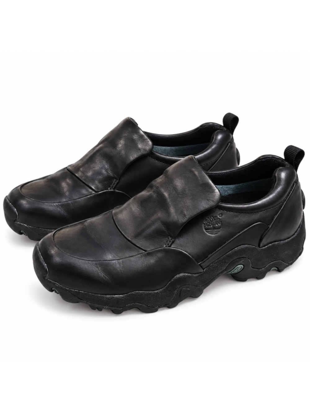 Timberland Men's Black Genuine Leather Slip-On Shoes Size 10M Casual